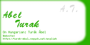abel turak business card