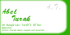 abel turak business card